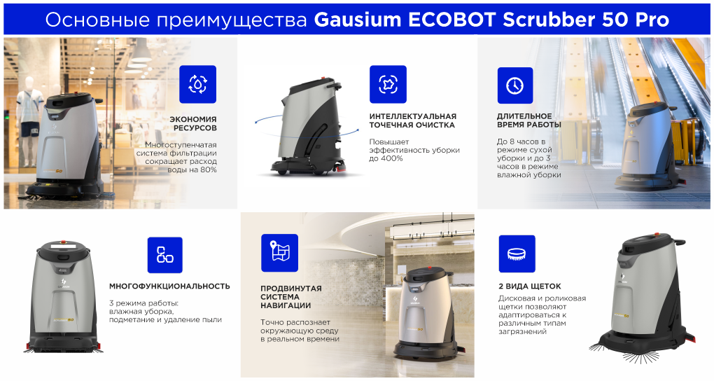 Робот-уборщик ECOBOT Scrubber 50 Pro